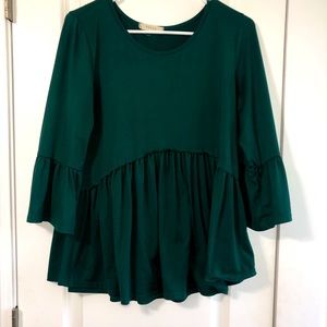 Cute dark green blouse